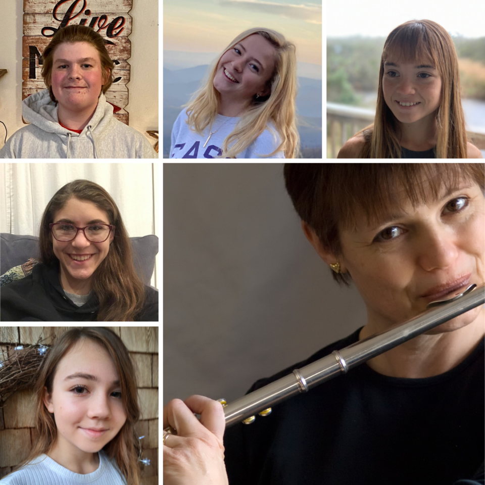 student musician photo collage