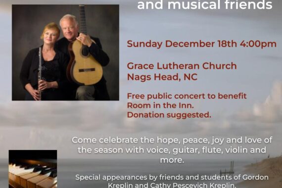 Concert flyer for A Graceul Christmas benefit concert.